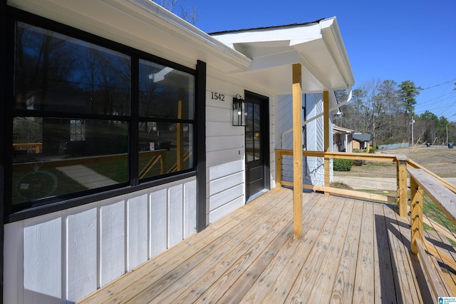 view of deck