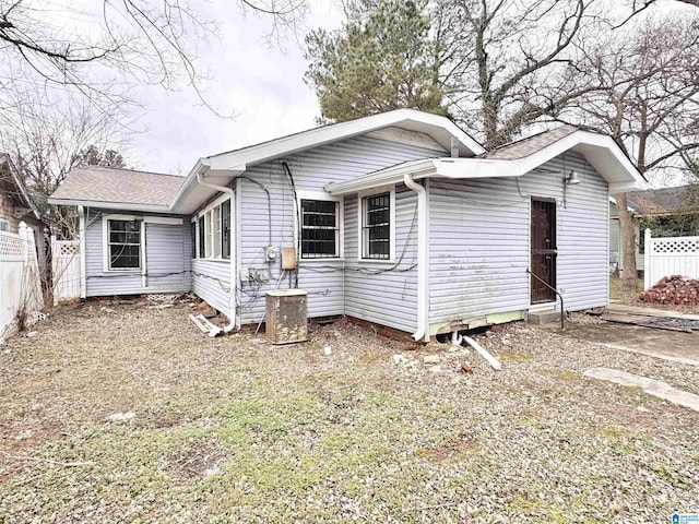 exterior space with fence