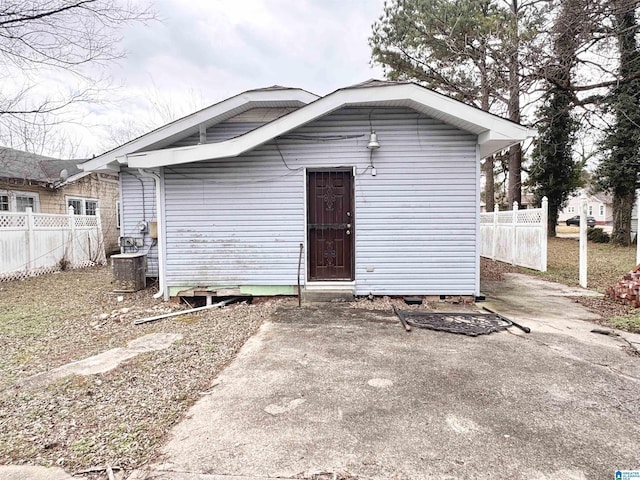 exterior space with fence