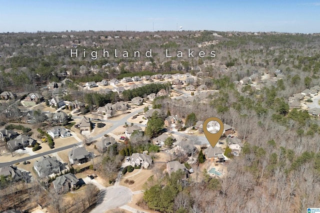 drone / aerial view featuring a residential view