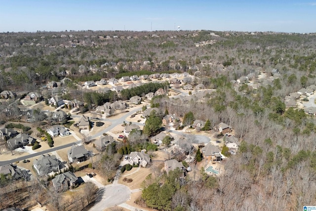 drone / aerial view with a residential view