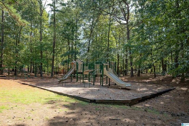 view of community jungle gym