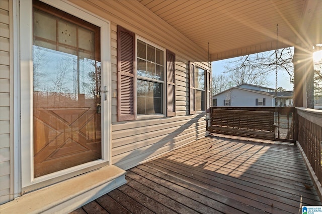 65 Jessica Dr, Wedowee, AL 36278 - wooden terrace featuring a porch