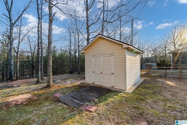 65 Jessica Dr, Wedowee, AL 36278 - view of shed with fence