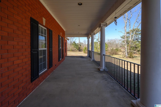 view of balcony