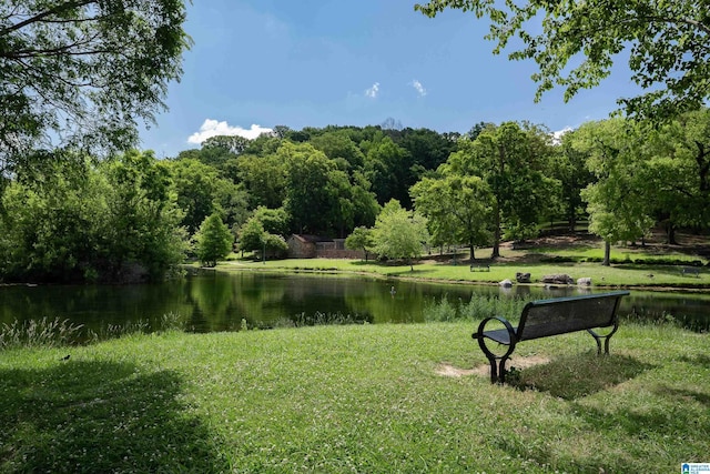 view of home's community featuring a water view