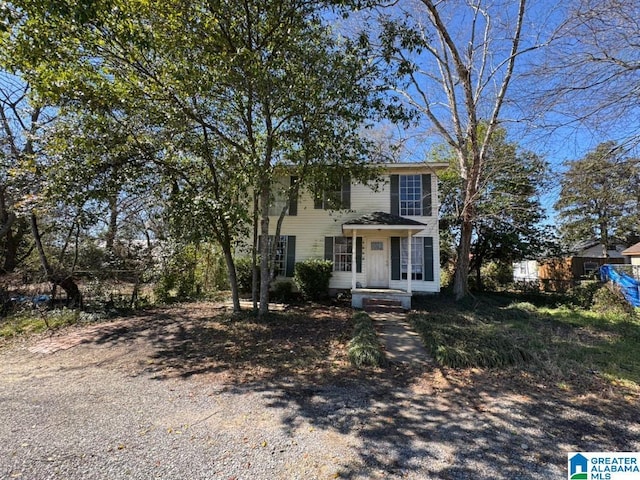 view of colonial-style house