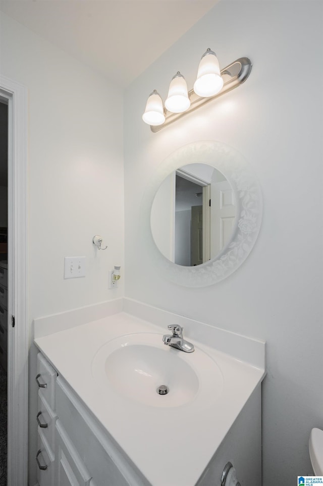 bathroom featuring vanity