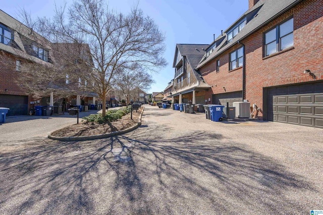 view of road with a residential view