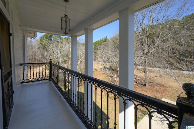 view of balcony