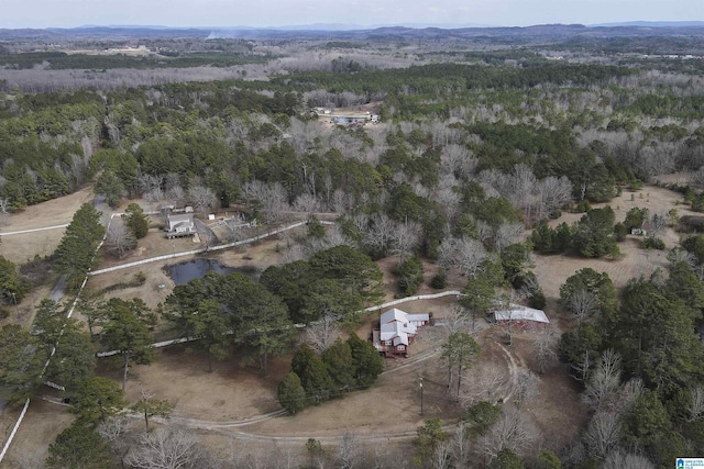 aerial view with a view of trees