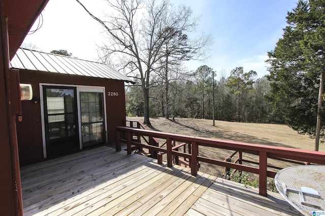 view of wooden terrace