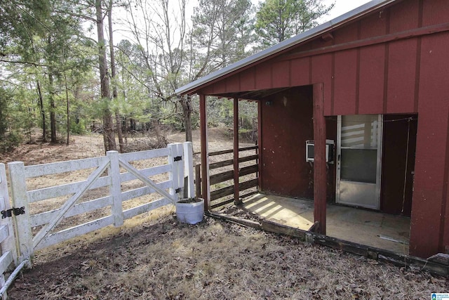 exterior space featuring fence