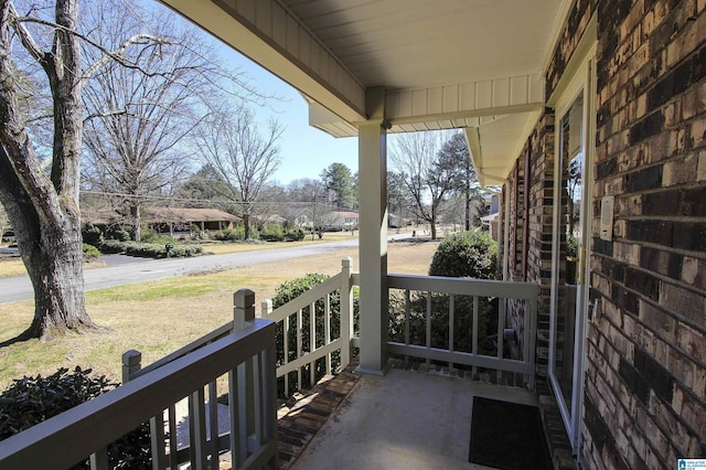 view of patio / terrace with a porch