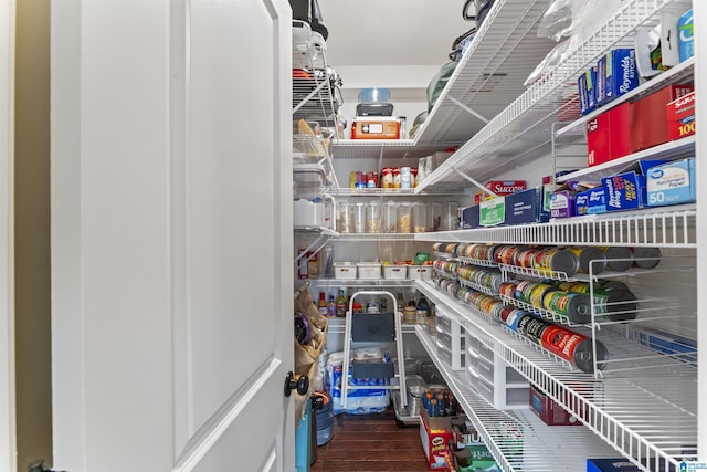 view of pantry