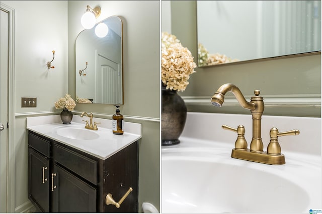 bathroom with vanity