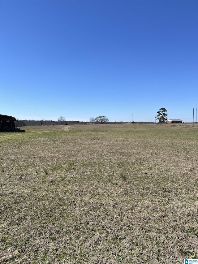 view of yard featuring a rural view