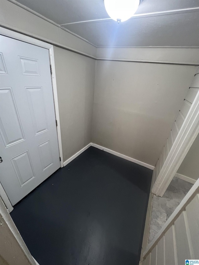 empty room with baseboards