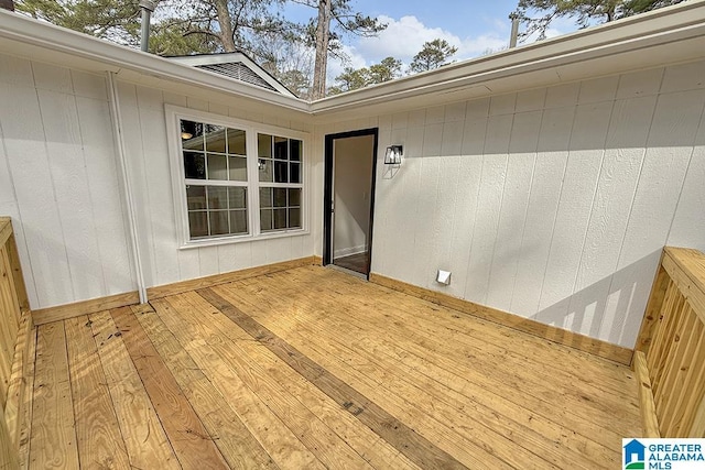 exterior space featuring a deck