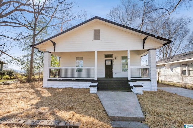 bungalow with a porch