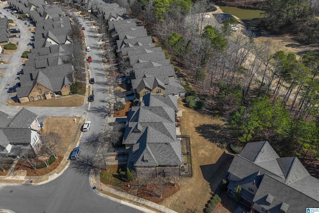 drone / aerial view with a residential view