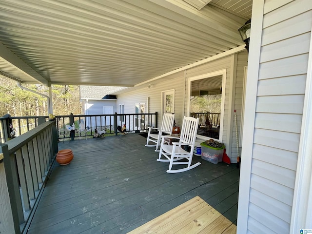 view of deck