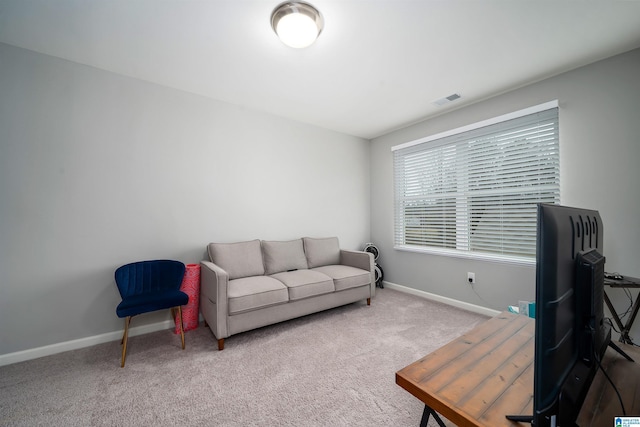 interior space with baseboards and visible vents