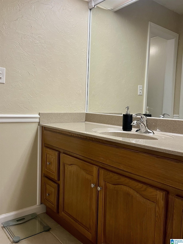 171 Old Montgomery Hwy Unit A, Homewood, AL 35216 - bathroom with vanity and tile patterned flooring