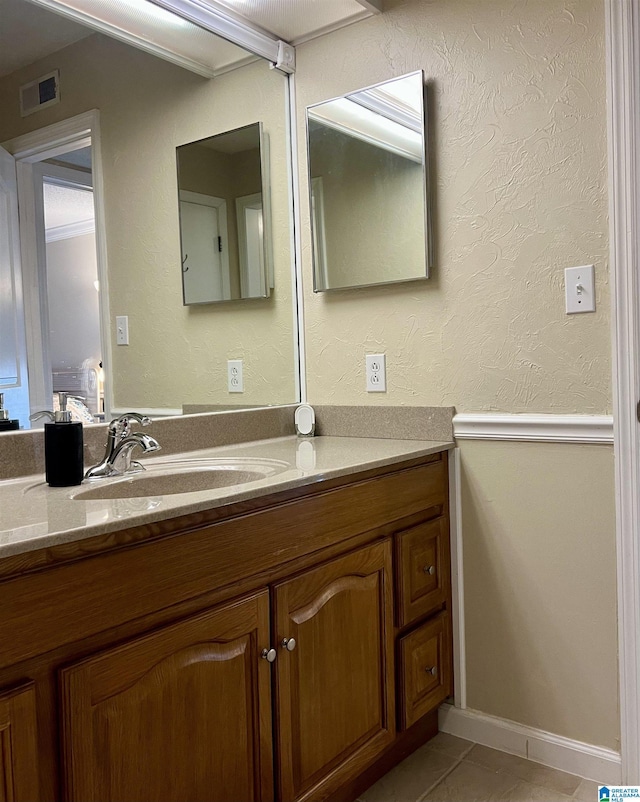 171 Old Montgomery Hwy Unit A, Homewood, AL 35216 - bathroom with tile patterned floors and vanity