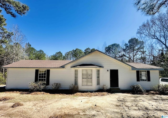 single story home featuring entry steps