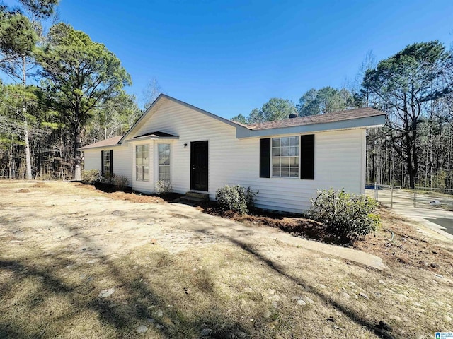 view of ranch-style house