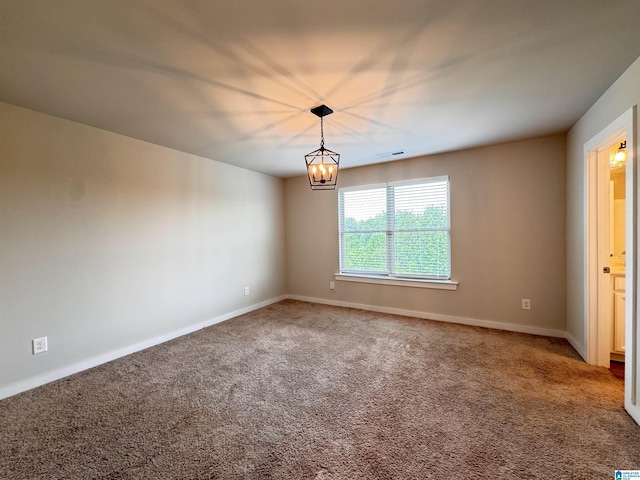 212 Buckhorn Cir, Weaver, AL 36277 - carpeted spare room with baseboards