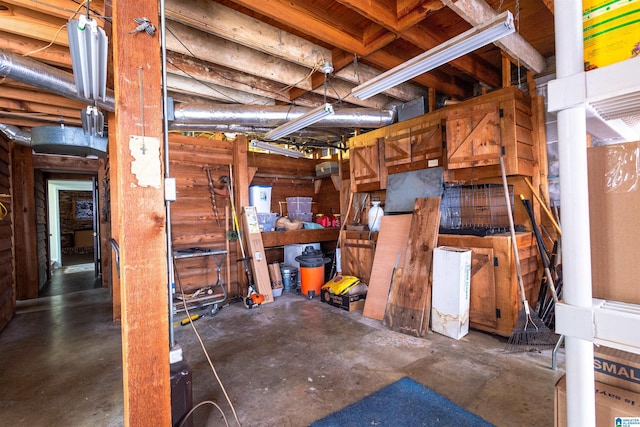 view of basement