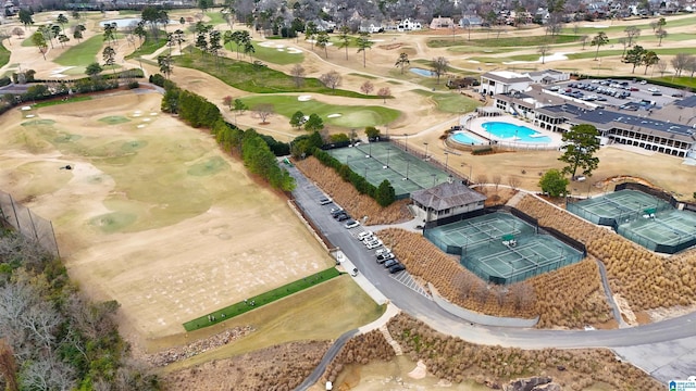 bird's eye view featuring golf course view