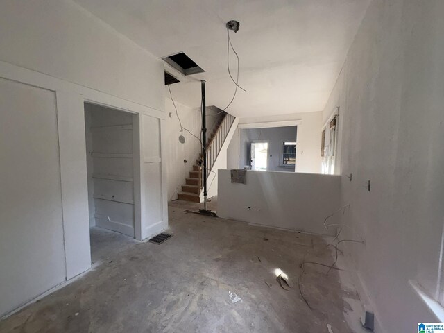1322 17th St S, Birmingham, AL 35205 - interior space with stairway and visible vents