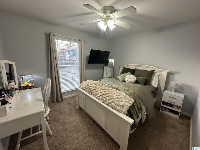 13733 Ginger Dr, Mccalla, AL 35111 - carpeted bedroom featuring baseboards and a ceiling fan