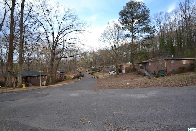 view of street with a residential view