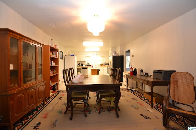 view of dining area