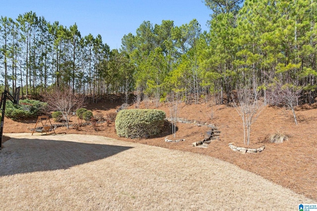 view of yard with driveway