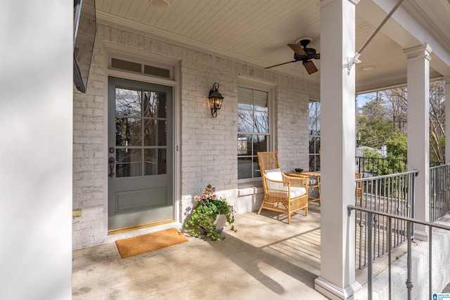 view of patio / terrace with covered porch