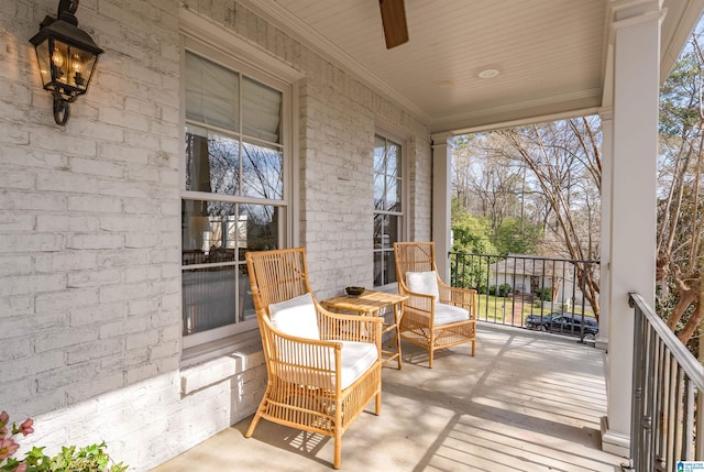 exterior space with a porch