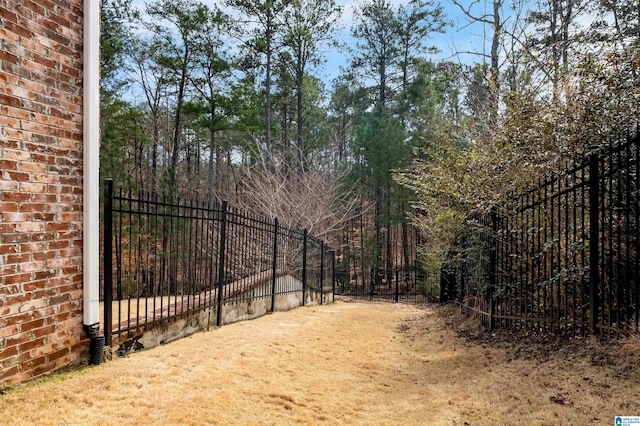 exterior space featuring fence