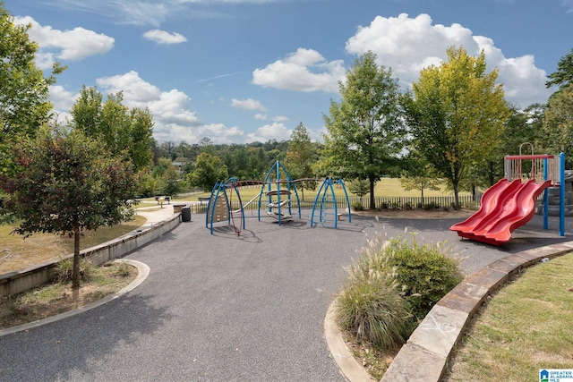 community playground featuring fence