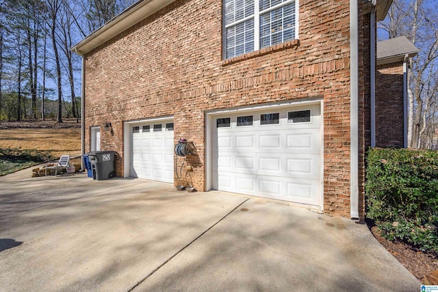 garage with driveway