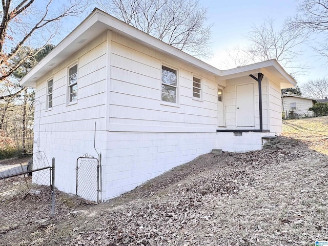 view of home's exterior