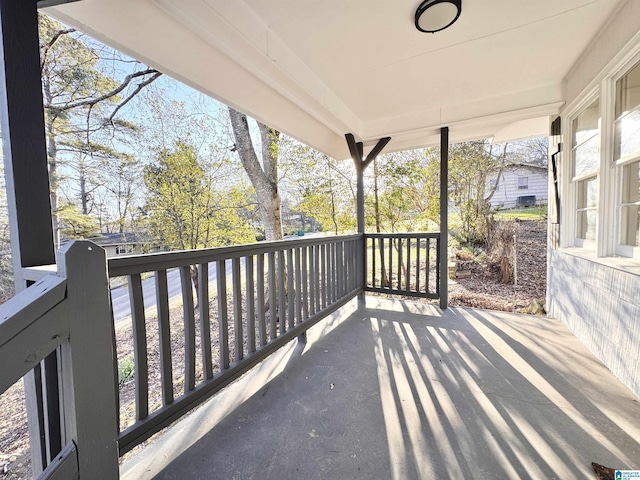 balcony with a porch