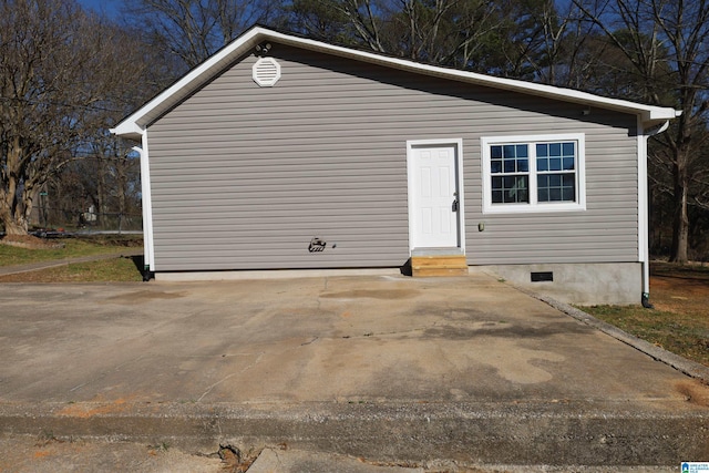 view of outbuilding with entry steps