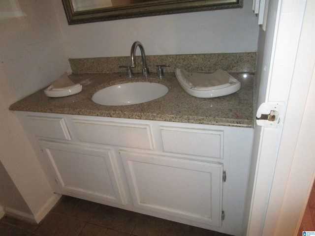 3830 Windhover Dr Unit 1, Vestavia Hills, AL 35216 - bathroom with vanity and tile patterned floors