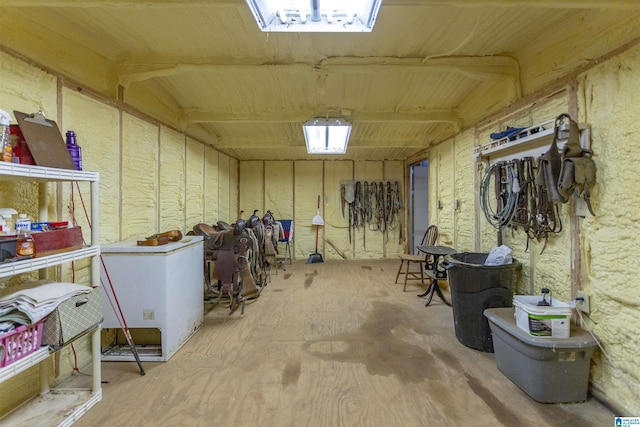 view of storage room