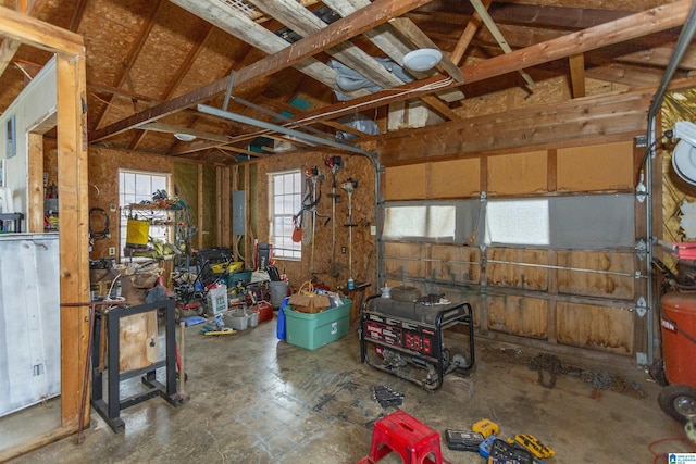 miscellaneous room with a garage